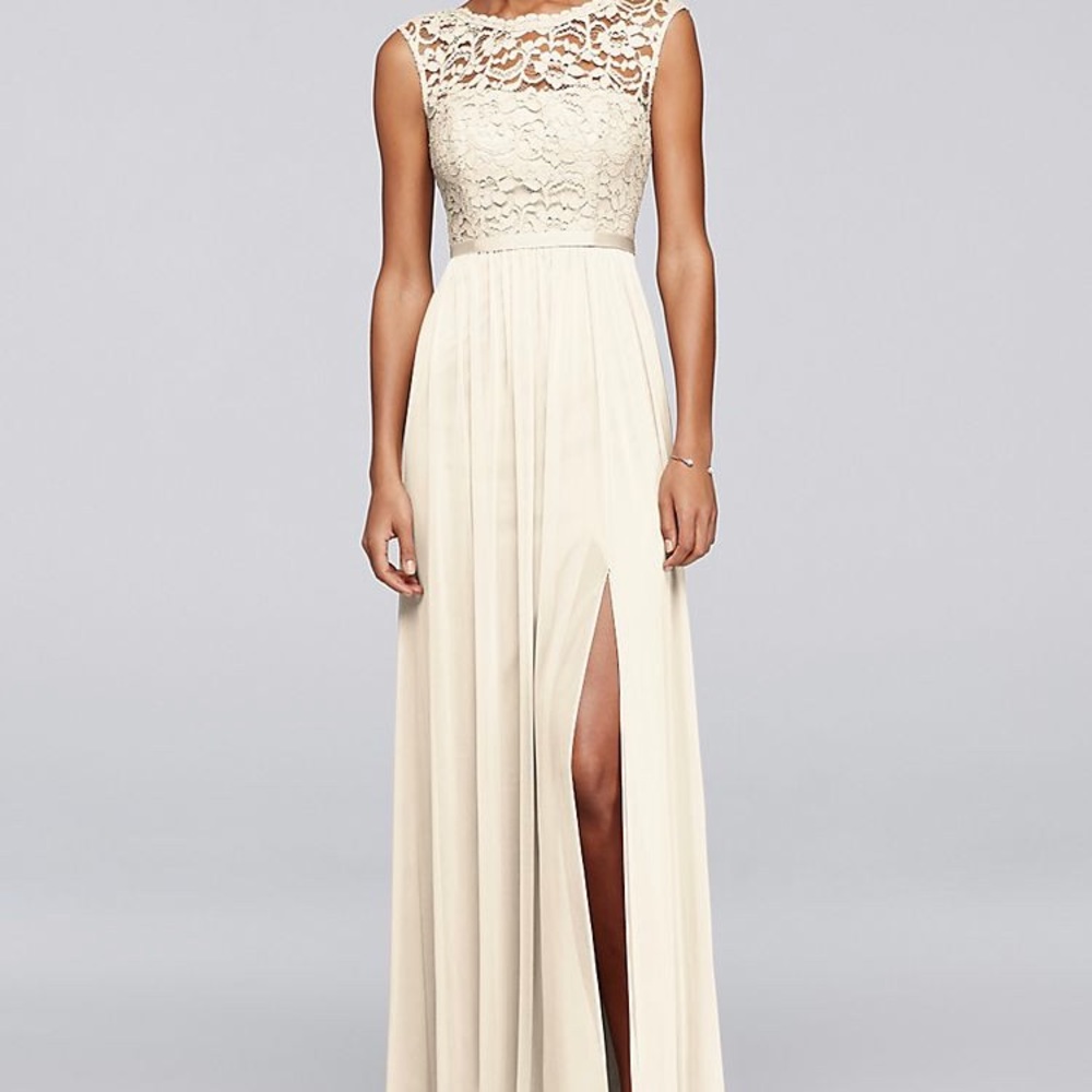 David’s Bridal Lace Dress in Ivory